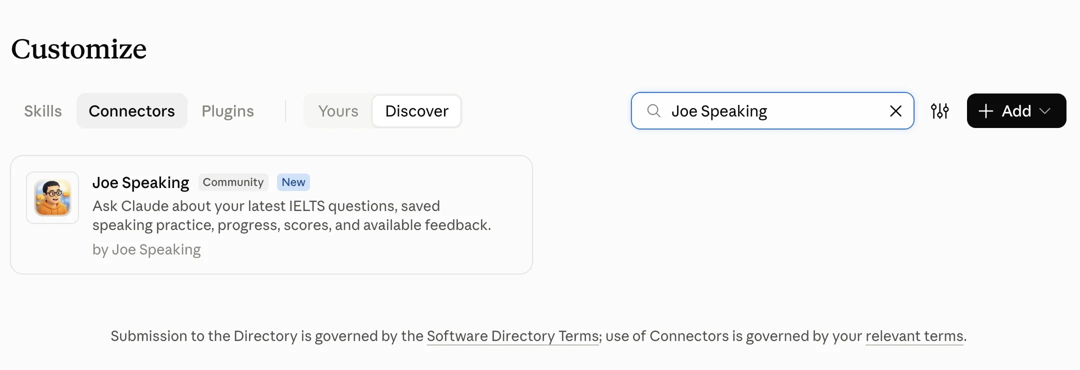 Joe Speaking 검색